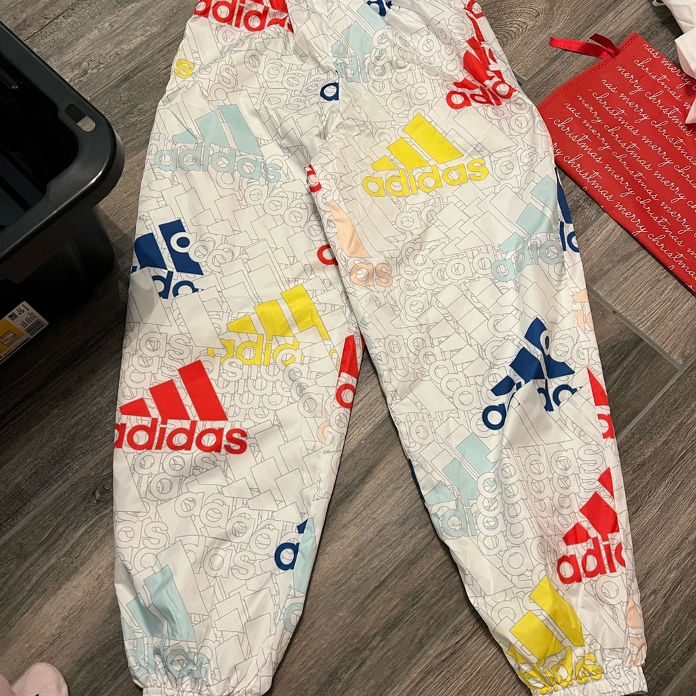 adidas Kids Multicolor Logo Joggers